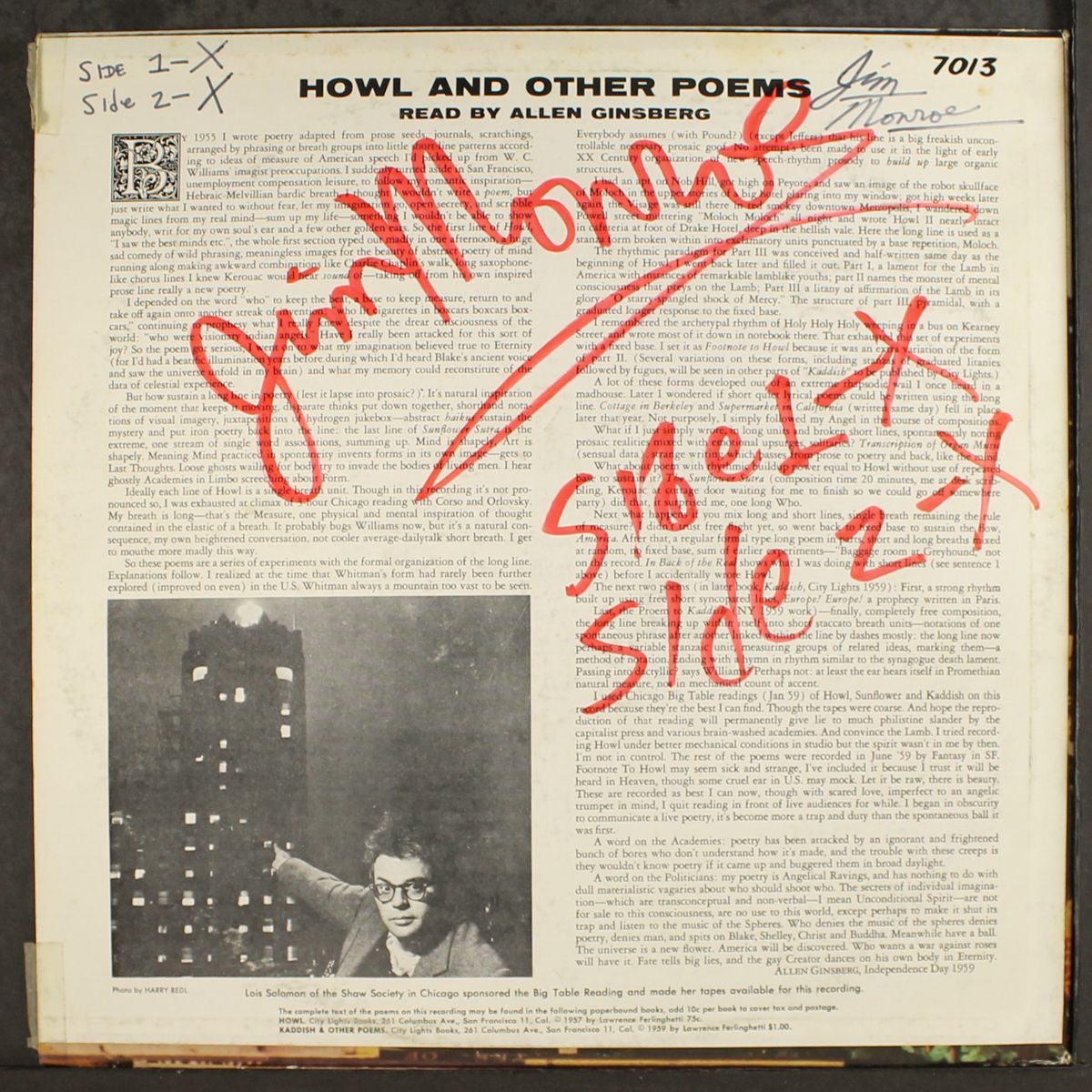 howl by ALLEN GINSBERG