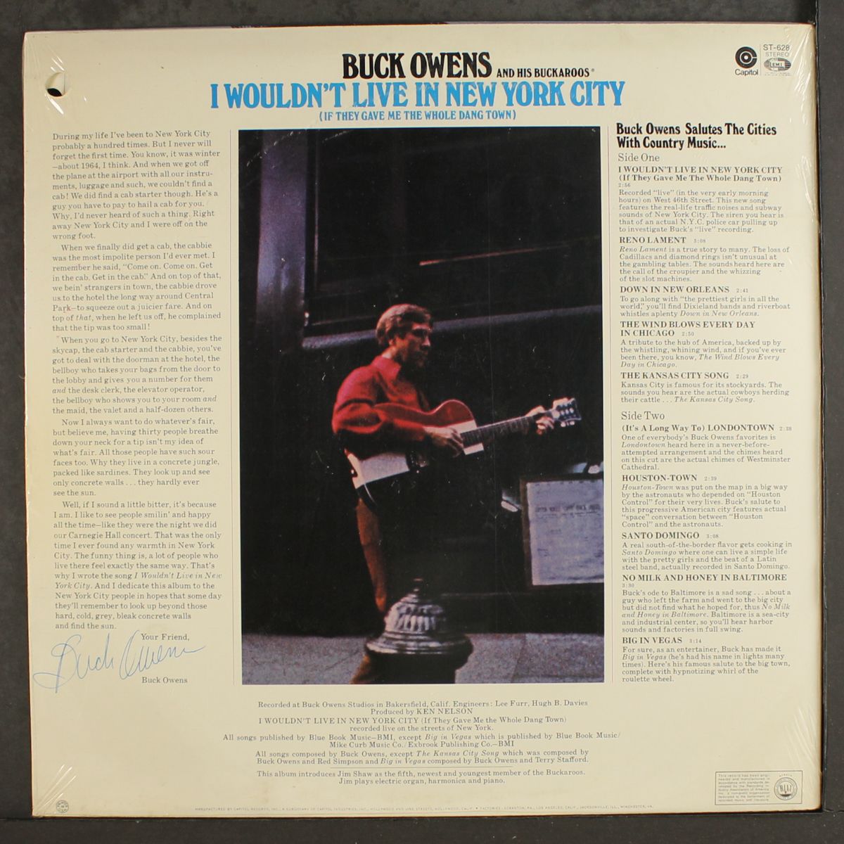 i wouldn't live in new york city by BUCK OWENS & BUCKAROOS