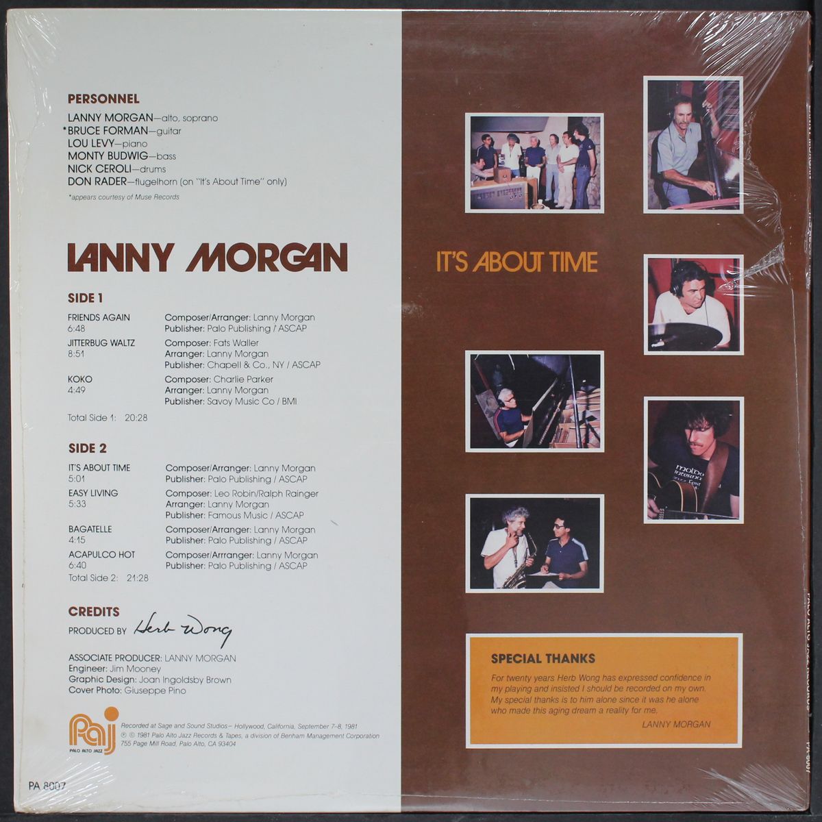 it's aout time by LANNY MORGAN