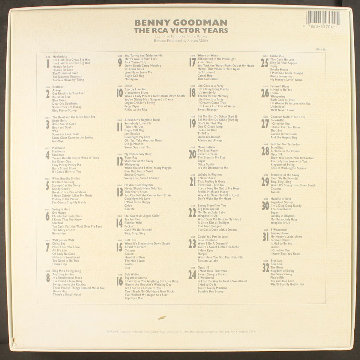 the rca victor years by BENNY GOODMAN