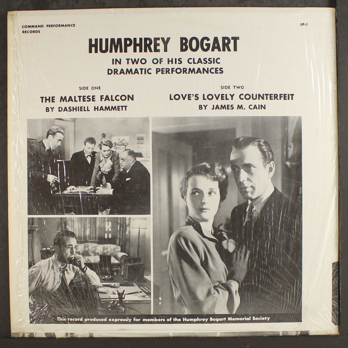 the maltese falcon / love's lovely counterfeit by HUMPHREY BOGART