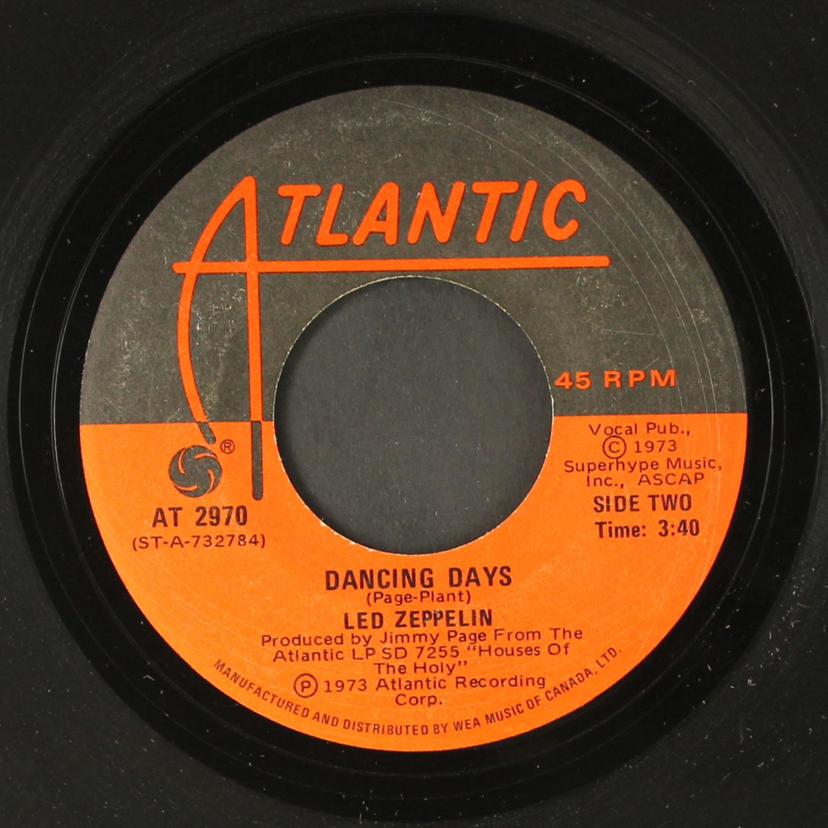 over the hills and far away / dancing days by LED ZEPPELIN