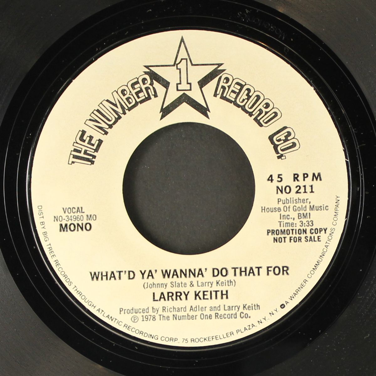 what'd ya' wanna' do that for / mono by LARRY KEITH