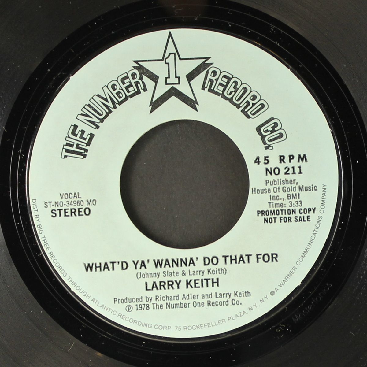 what'd ya' wanna' do that for / mono by LARRY KEITH