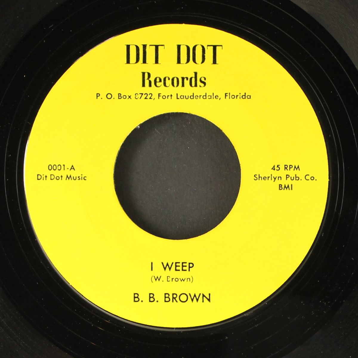 that's it, let's quit / i weep by B.B. BROWN