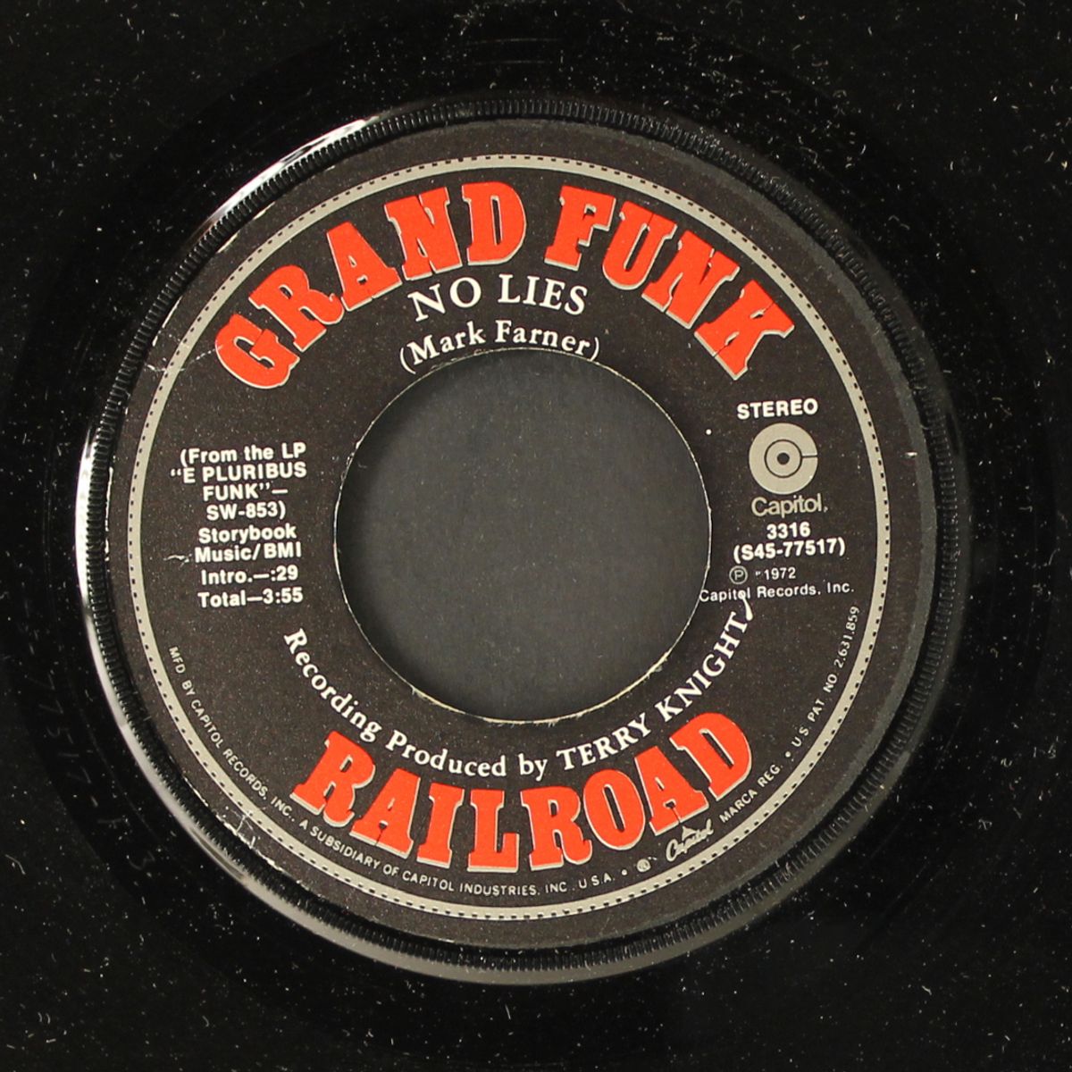 upsetter / no lies by GRAND FUNK RAILROAD