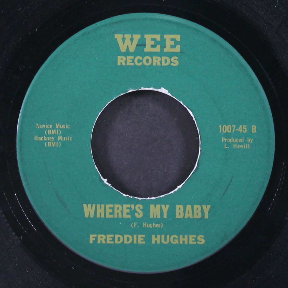 send my baby back / where's my baby by FREDDIE HUGHES