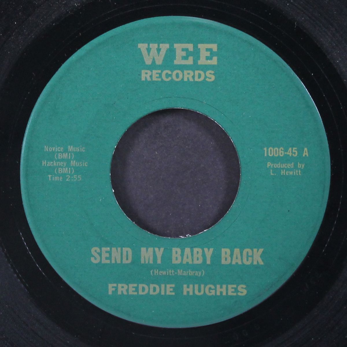 send my baby back / where's my baby by FREDDIE HUGHES