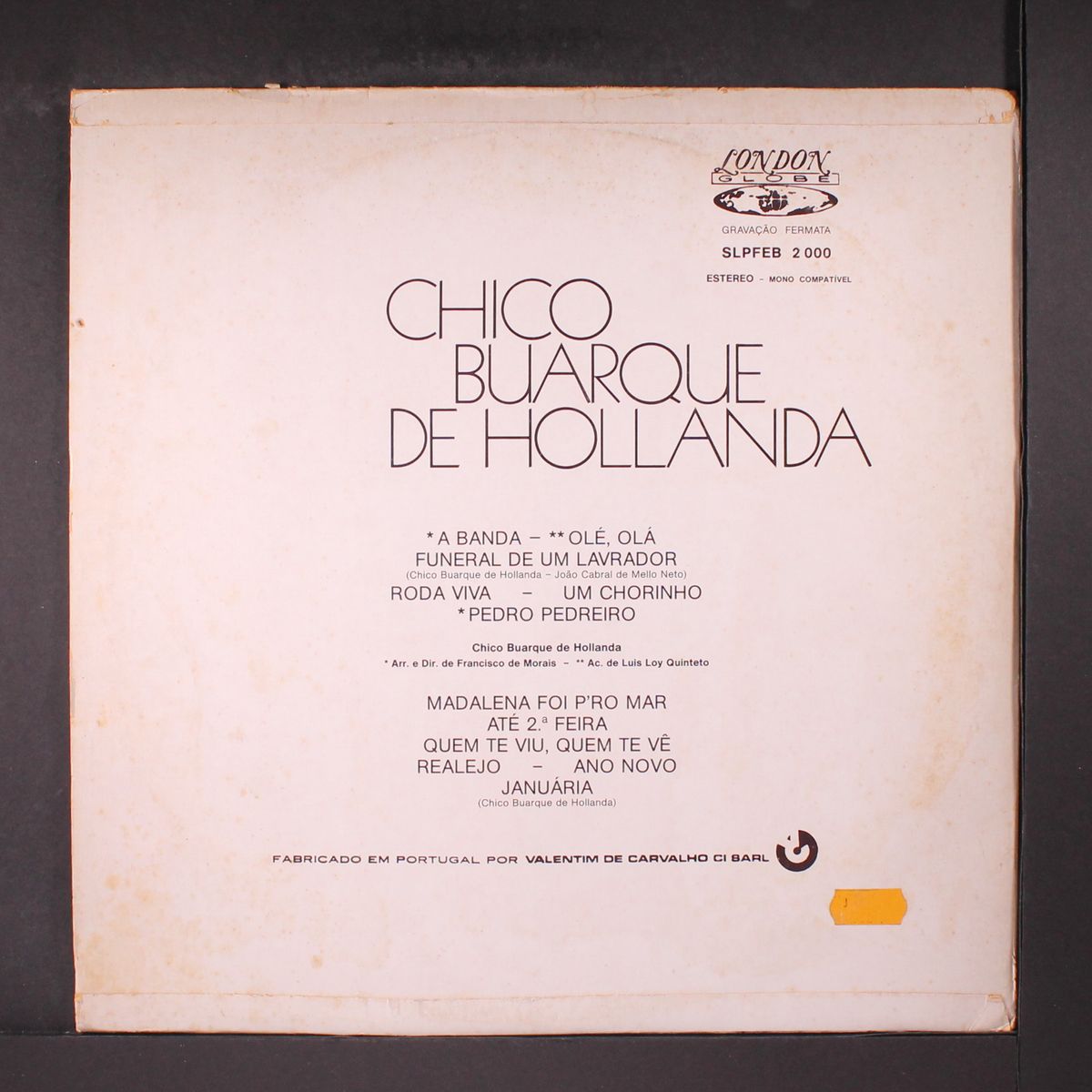 chico buarque de hollanda by CHICO BUARQUE