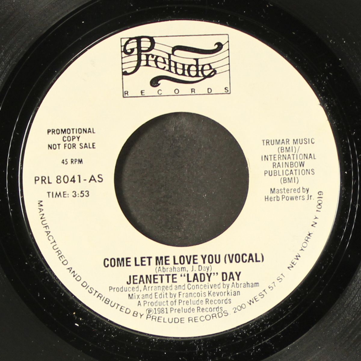 come let me love you / same by JEANETTE 'LADY' DAY