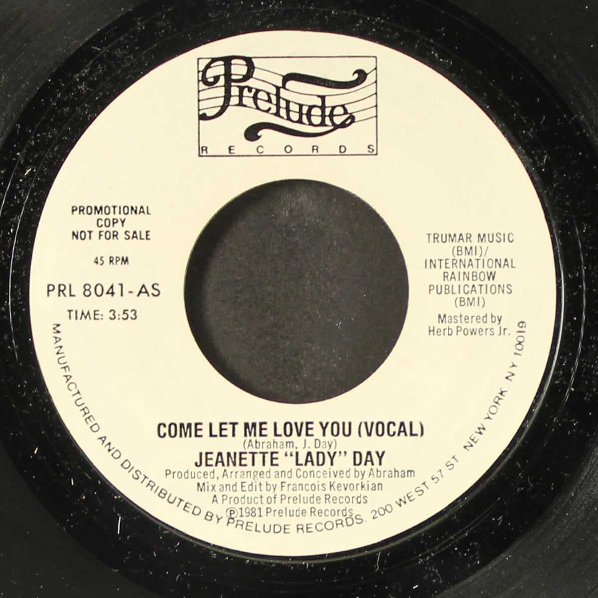come let me love you / same by JEANETTE 'LADY' DAY
