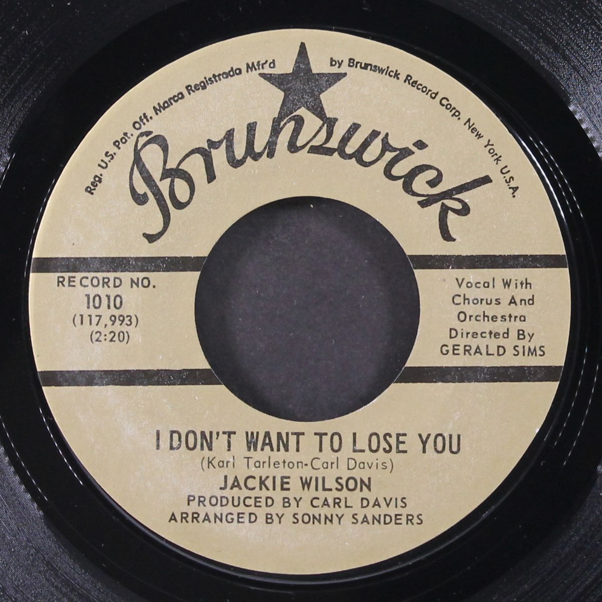i don't want to lose you / just be sincere by JACKIE WILSON