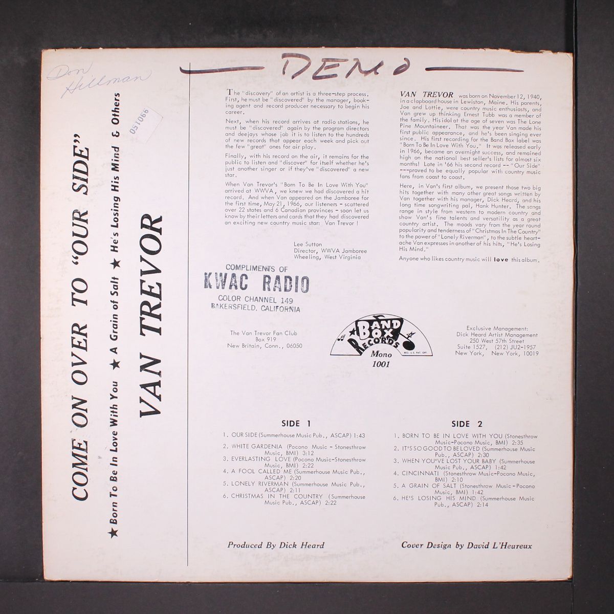 come on over to our side by VAN TREVOR