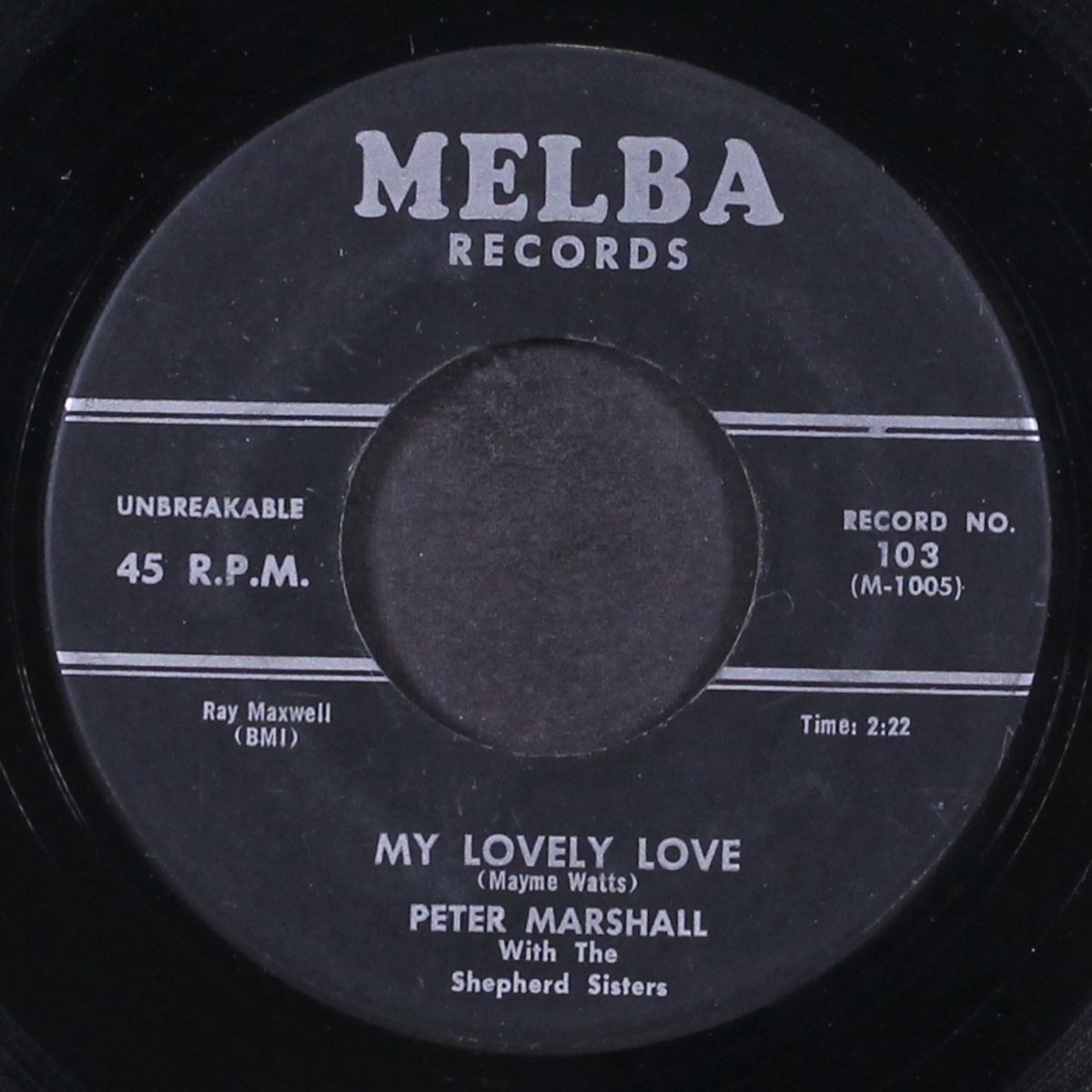 my lovely love / nice and cozy by PETER MARSHALL & SHEPHERD SISTERS