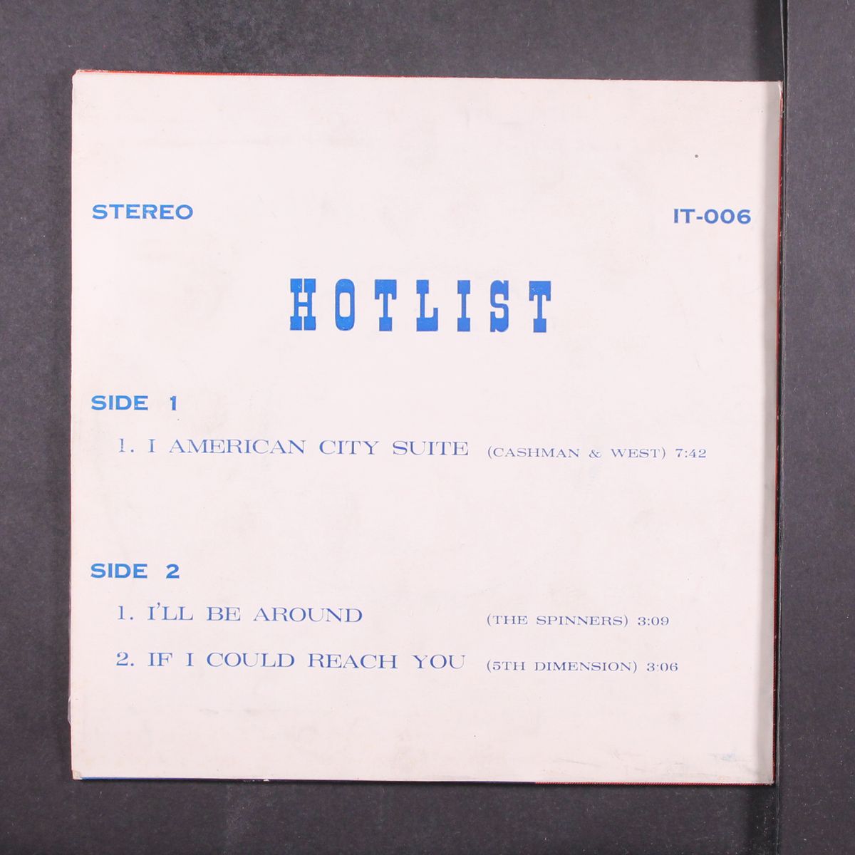 hot list by FIFTH DIMENSION & OTHERS