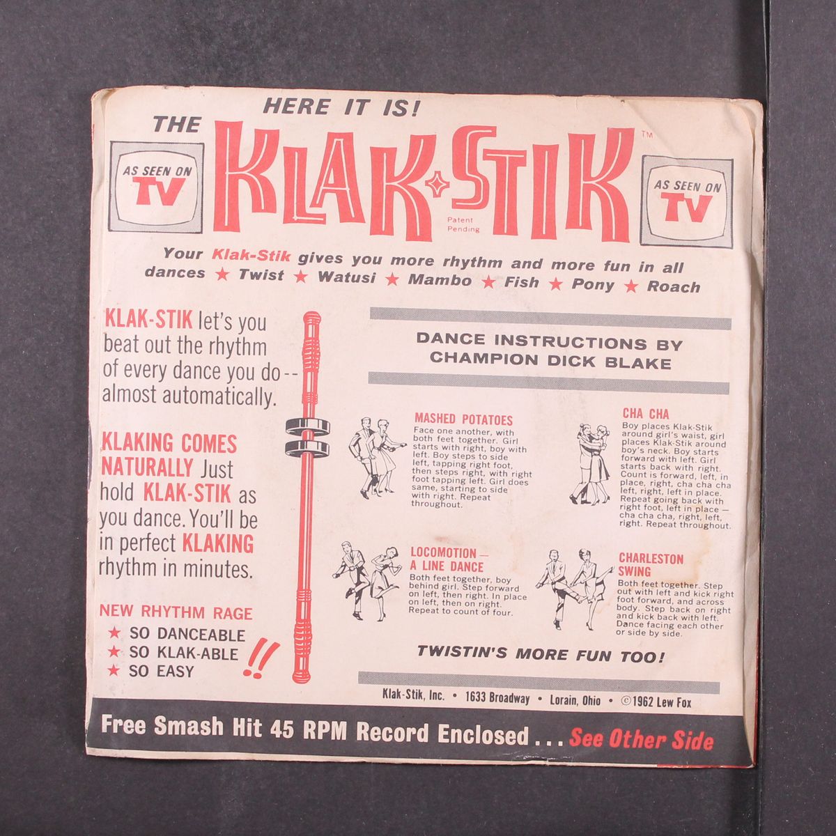 the klak-stik kick by AL SERAFINI