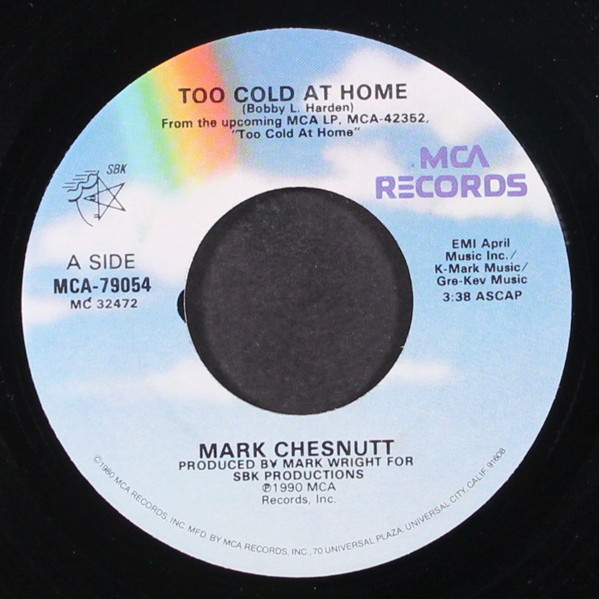 too cold at home by MARK CHESTNUTT