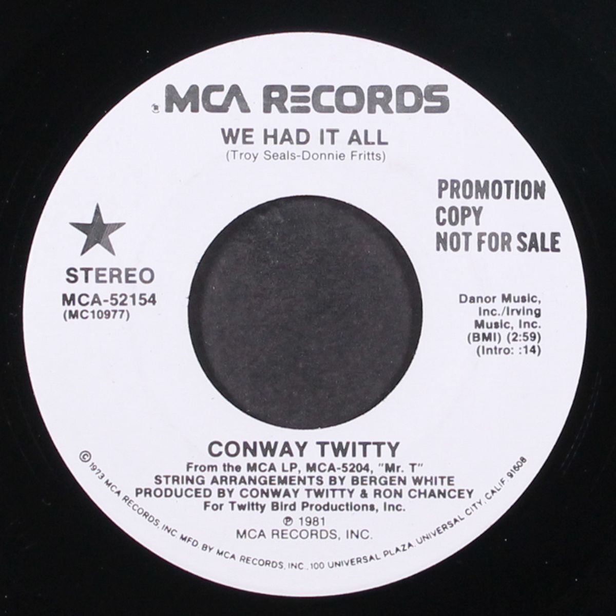 we had it all by CONWAY TWITTY