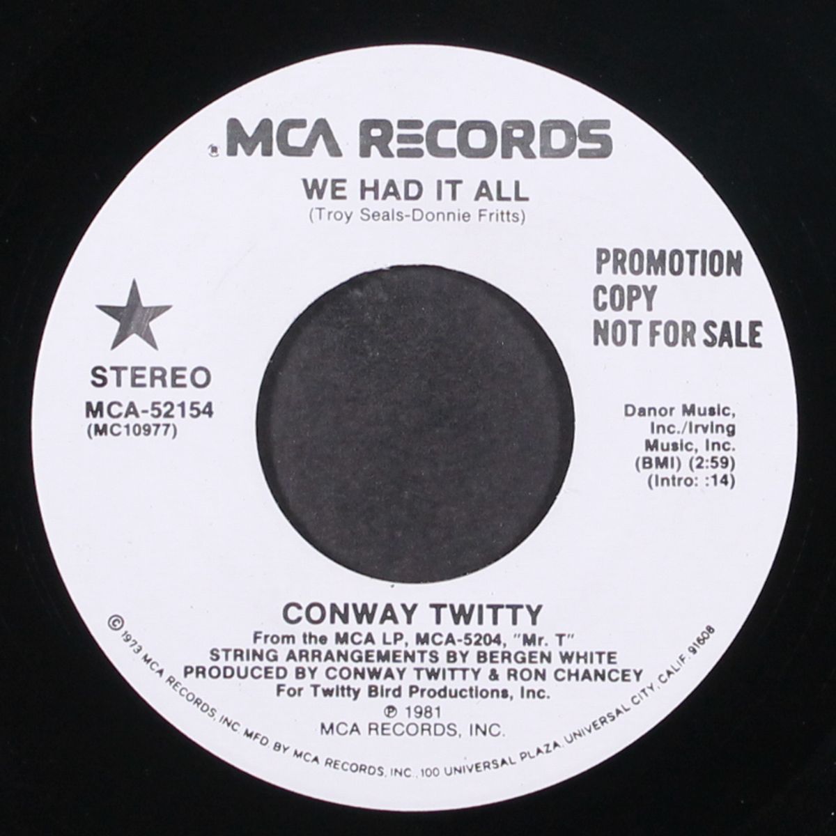 we had it all by CONWAY TWITTY