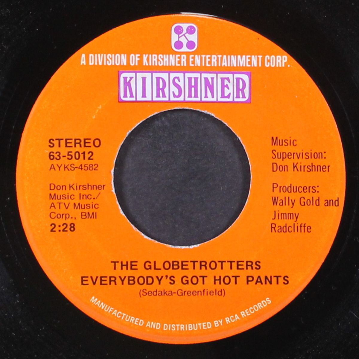 duke of earl / everybody's got hot pants by GLOBETROTTERS