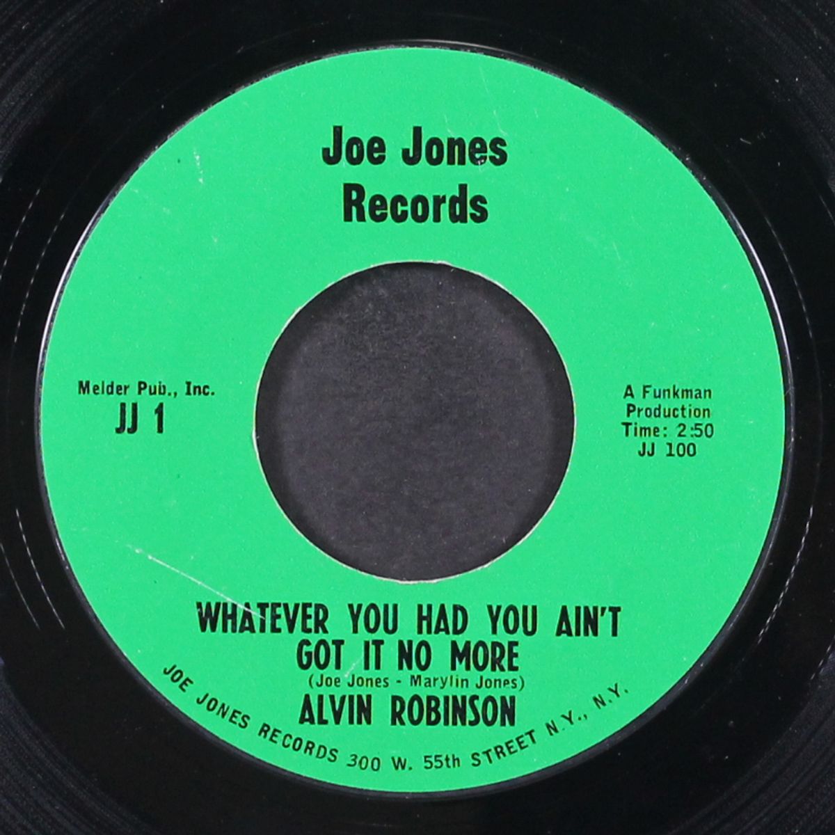 whatever you had you ain't got it no more / you brought my heart right down to my knees by ALVIN ROBINSON