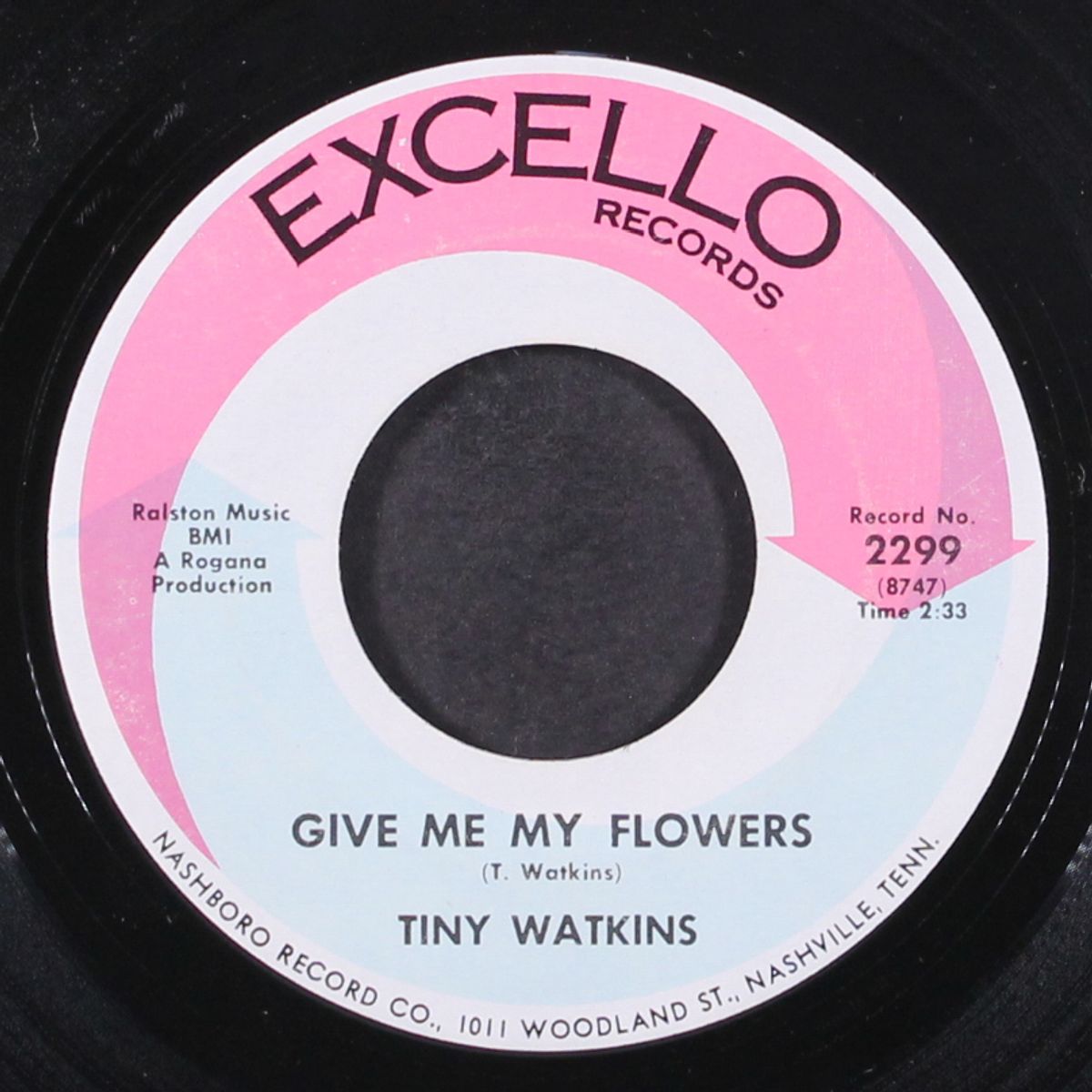 way across town / give me my flowers by TINY WATKINS