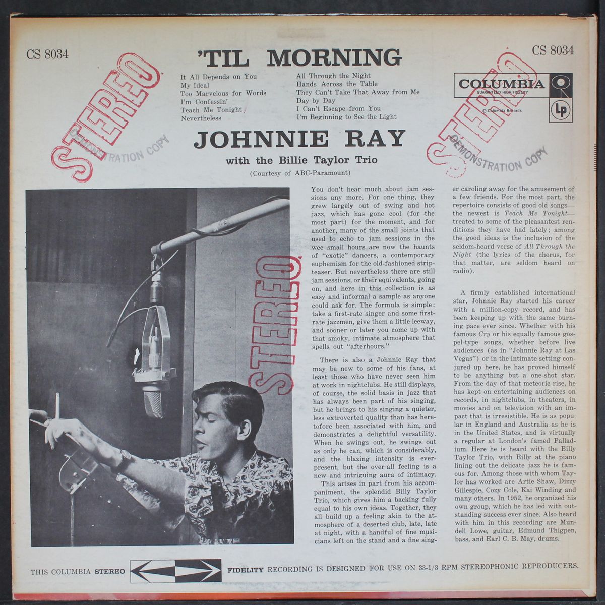 'til morning by JOHNNIE RAY