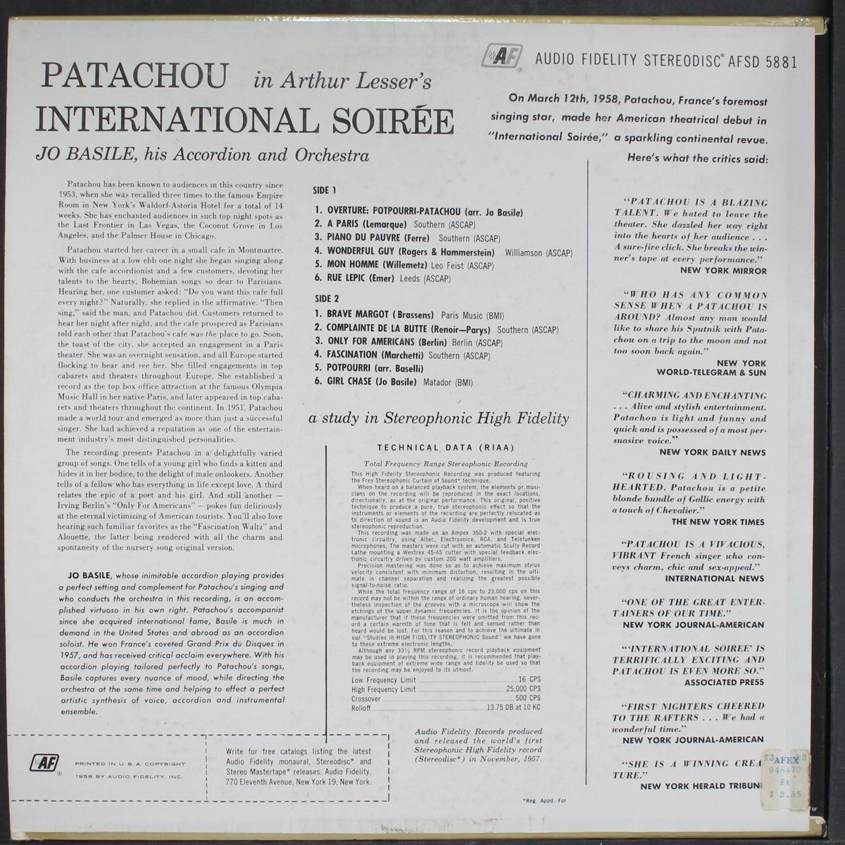 interntional soiree by PATACHOU
