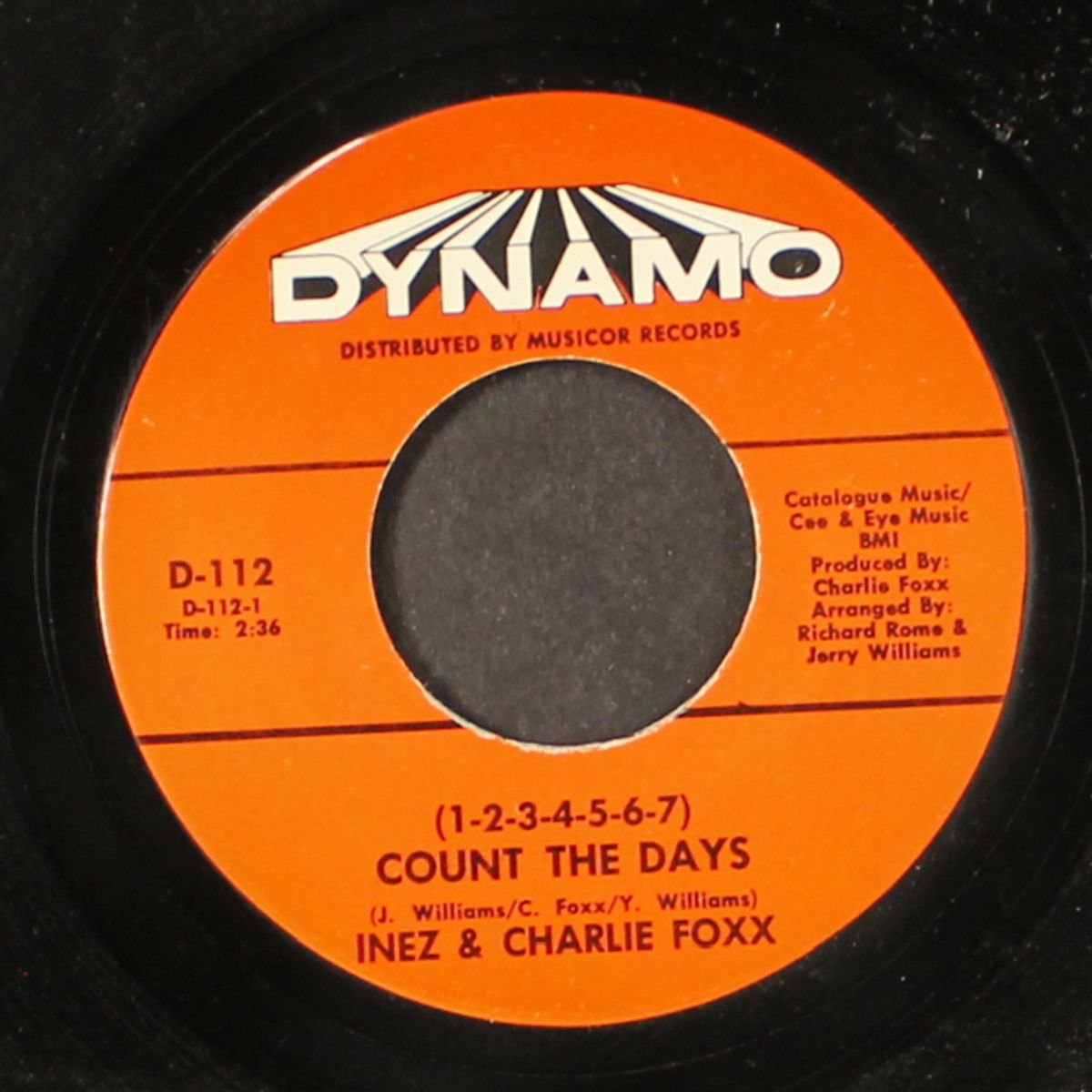 (1-2-3-4-5-6-7 count the days) / a stranger i don't know / by INEZ & CHARLIE FOXX