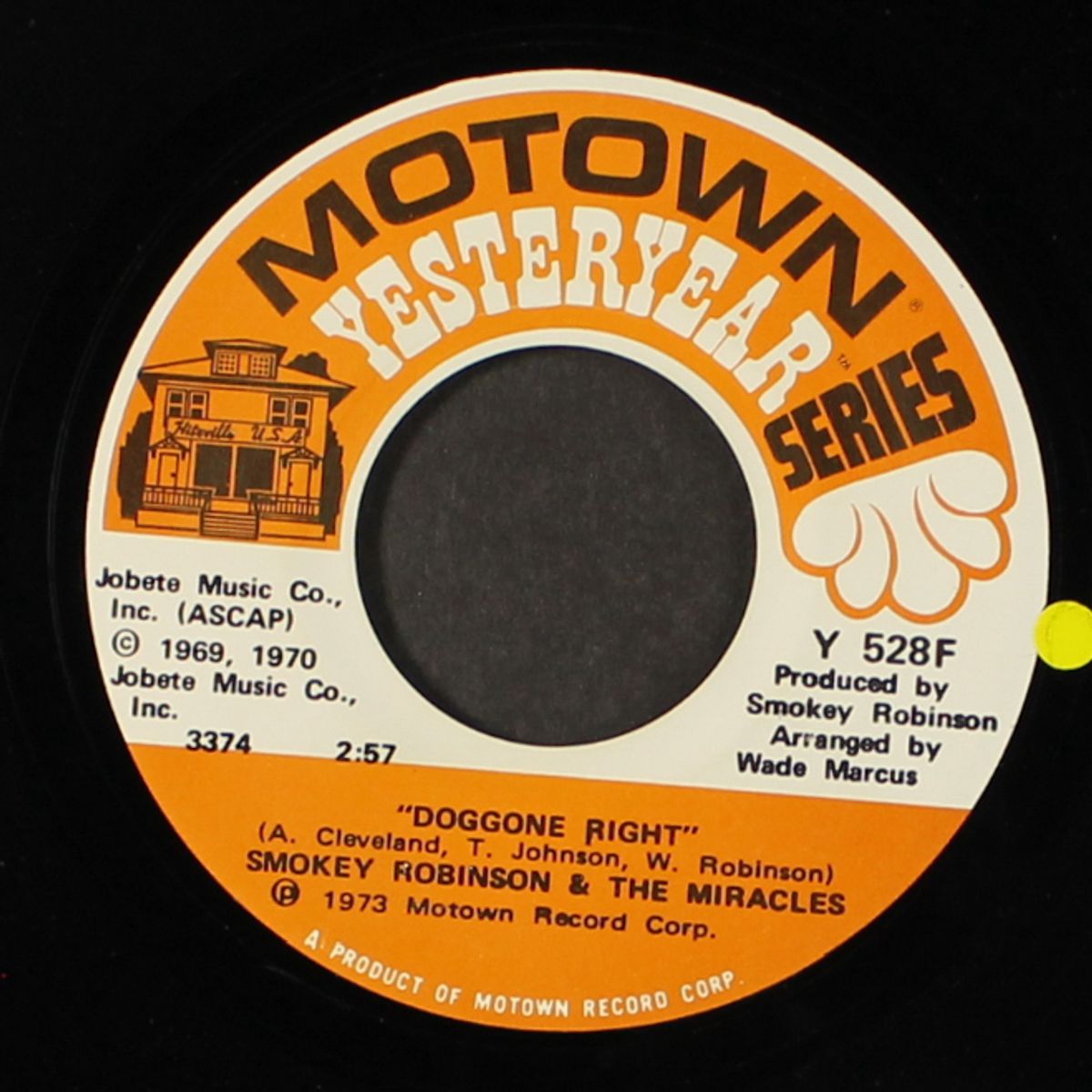 baby, baby don't cry / doggone right by SMOKEY ROBINSON & MIRACLES