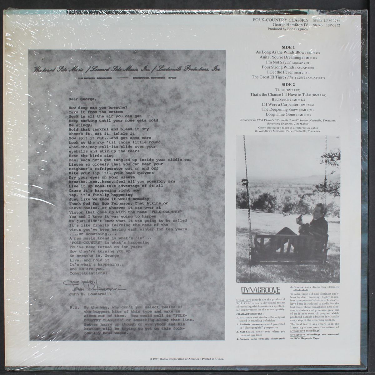 folk country classics by GEORGE HAMILTON IV