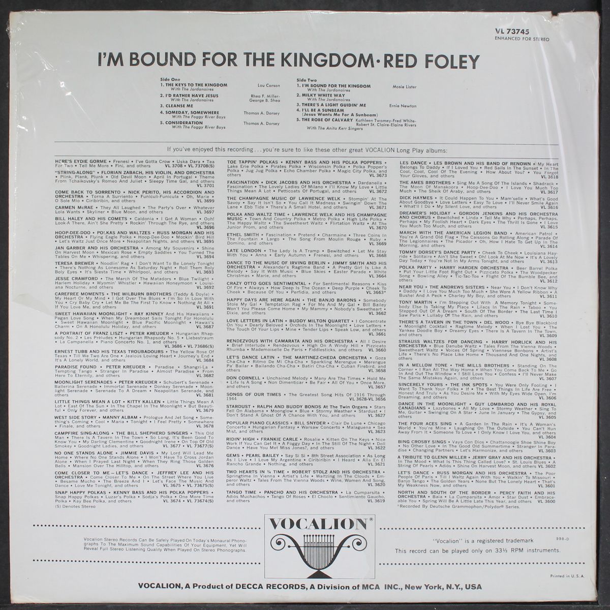 i'm bound for the kingdom by RED FOLEY