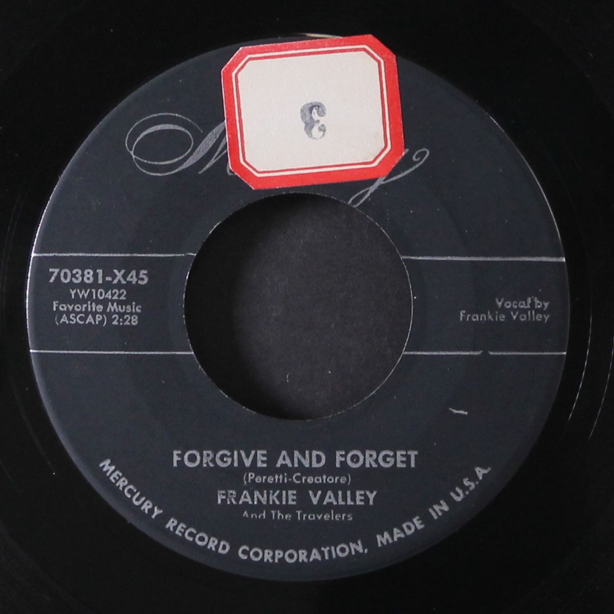 forgive and forget / somebody else took her home by FRANKIE VALLEY