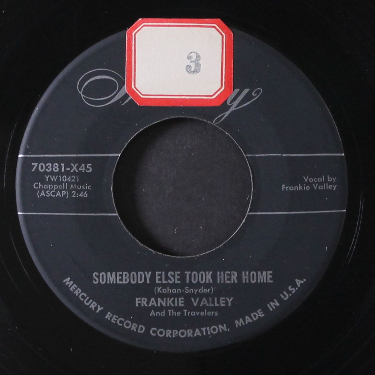 forgive and forget / somebody else took her home by FRANKIE VALLEY