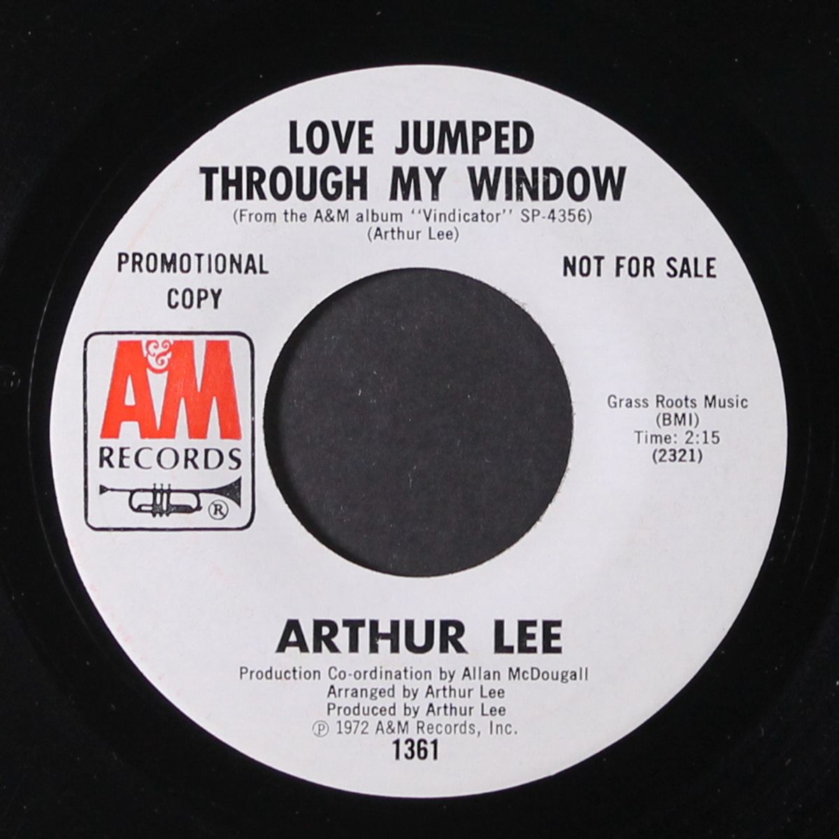 everybody's gotta live / love jumped through my window by ARTHUR LEE