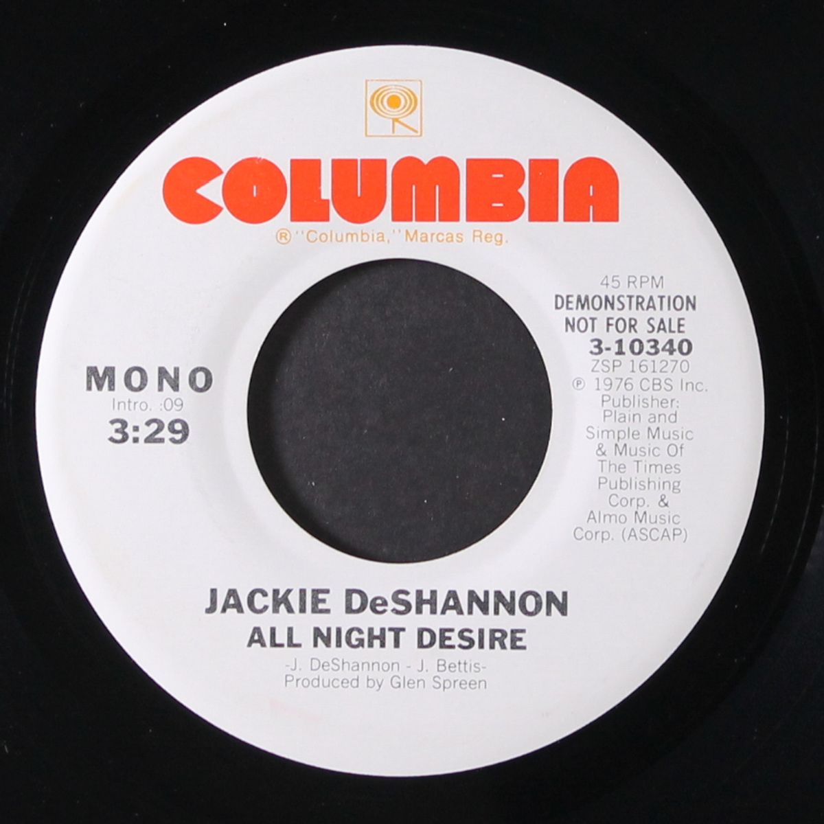 all night desire / mono by JACKIE DESHANNON