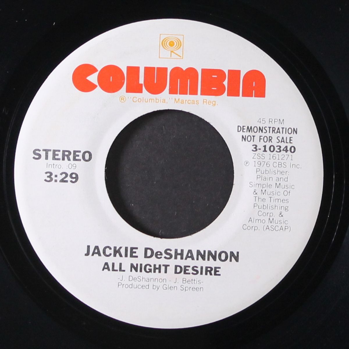 all night desire / mono by JACKIE DESHANNON
