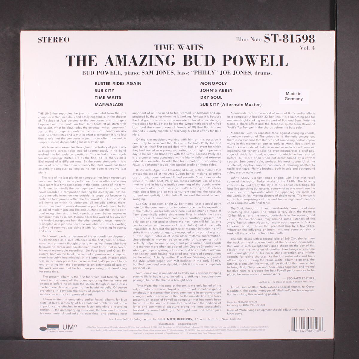 time waits by BUD POWELL