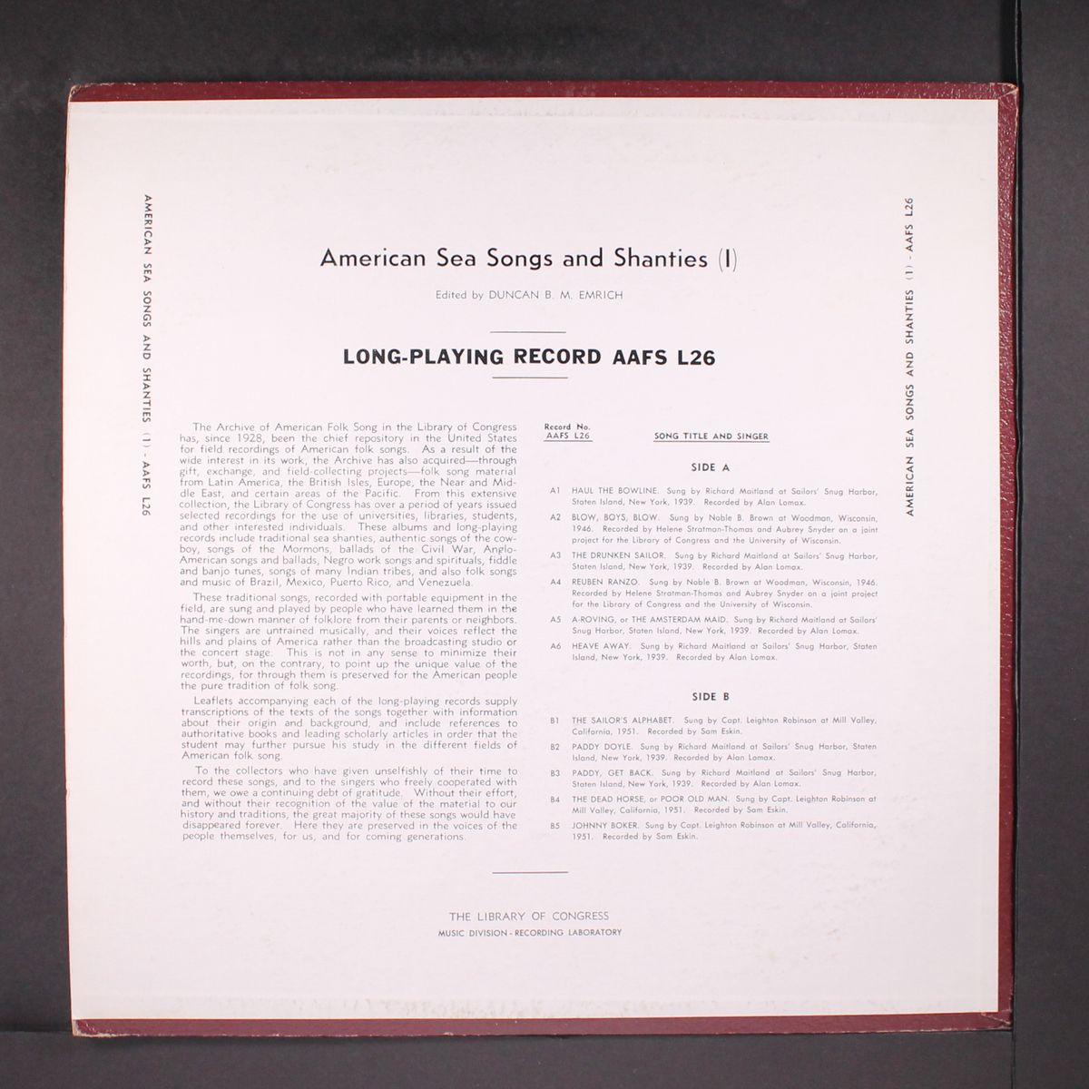 american sea songs and shanties i by VARIOUS