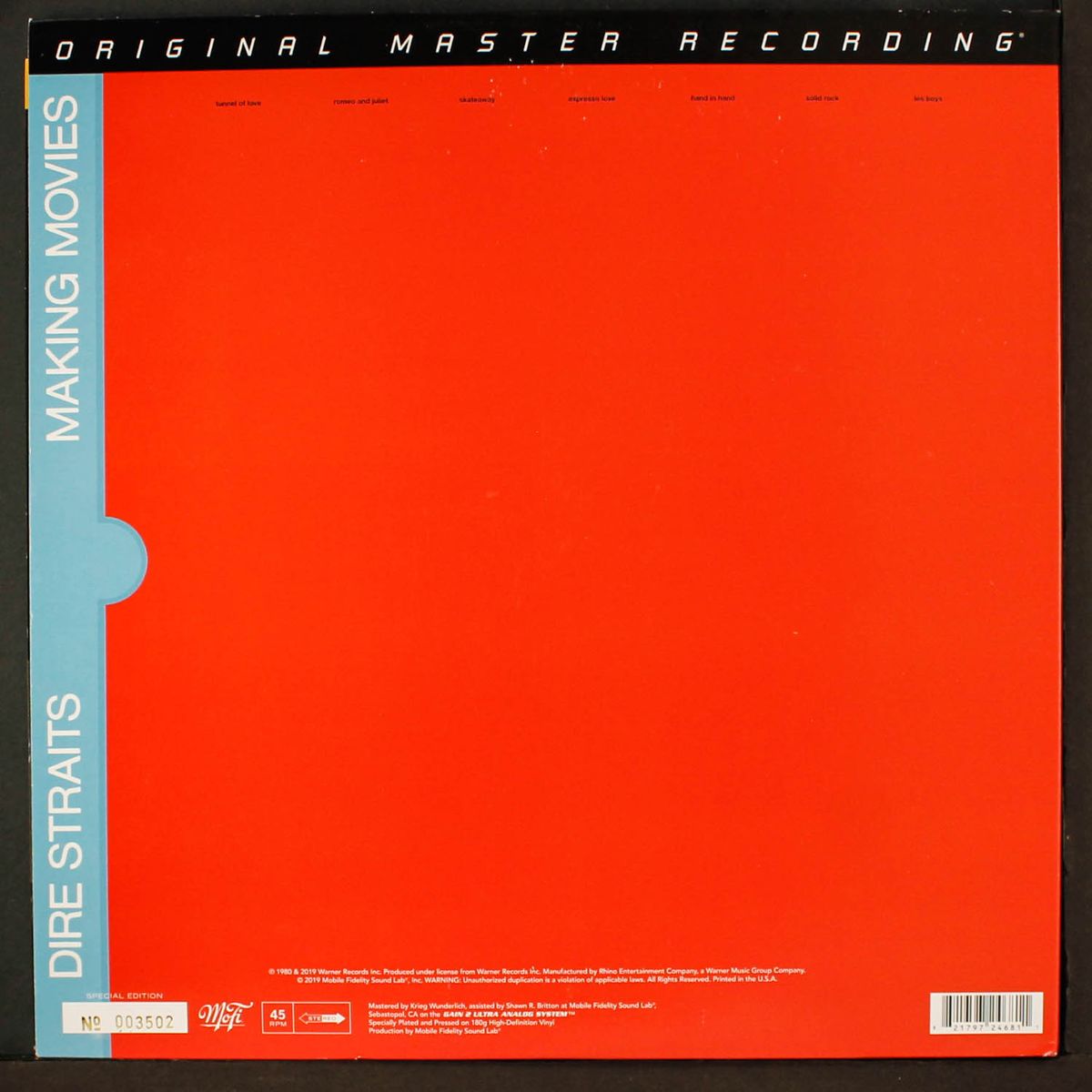 making movies by DIRE STRAITS