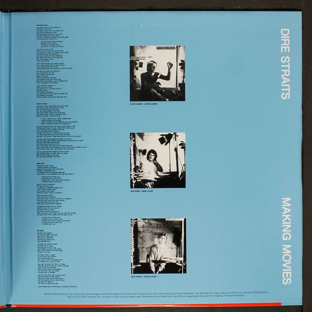 making movies by DIRE STRAITS