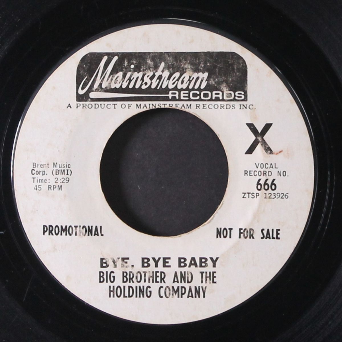 bye bye baby / same by BIG BROTHER & THE HOLDING COMPANY