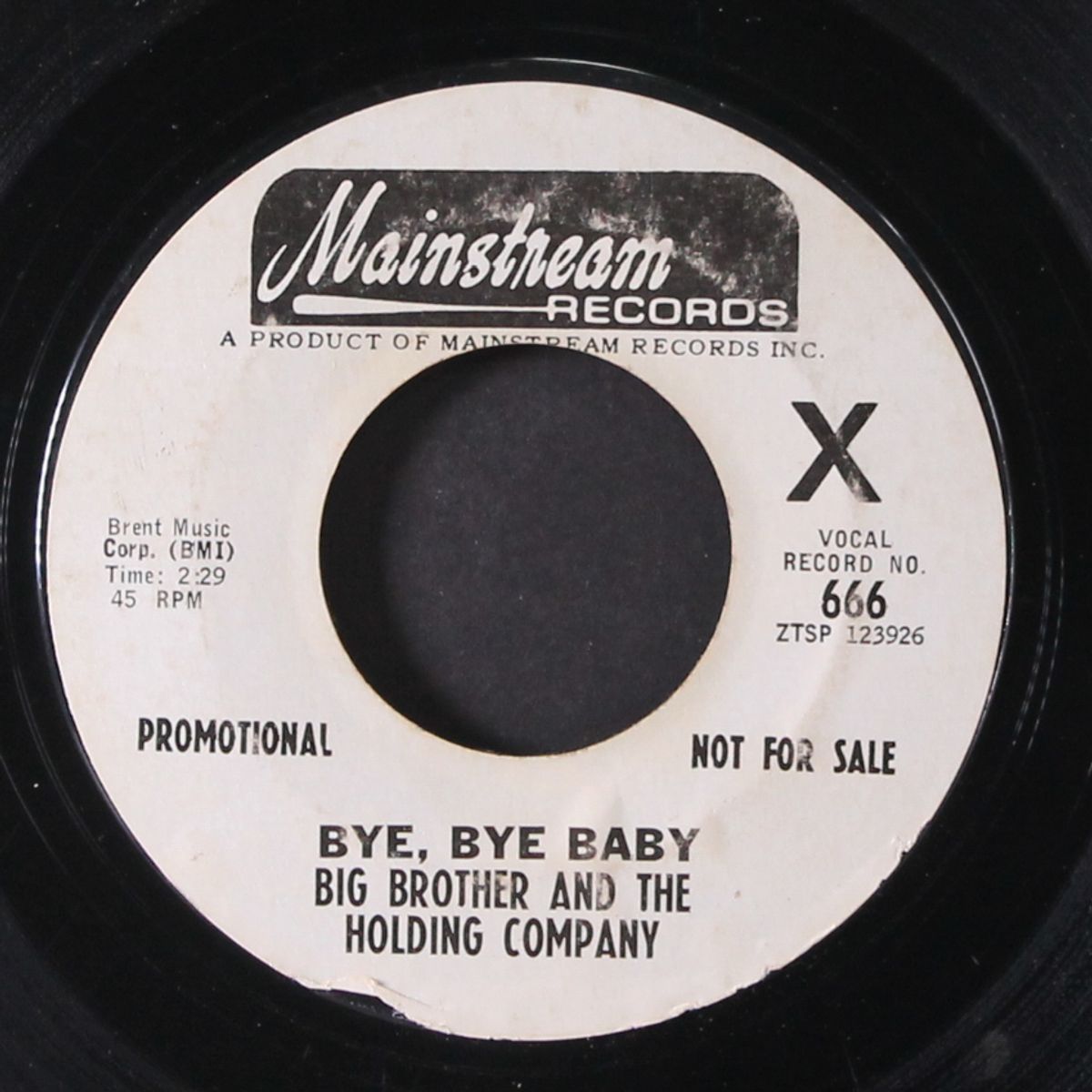 bye bye baby / same by BIG BROTHER & THE HOLDING COMPANY