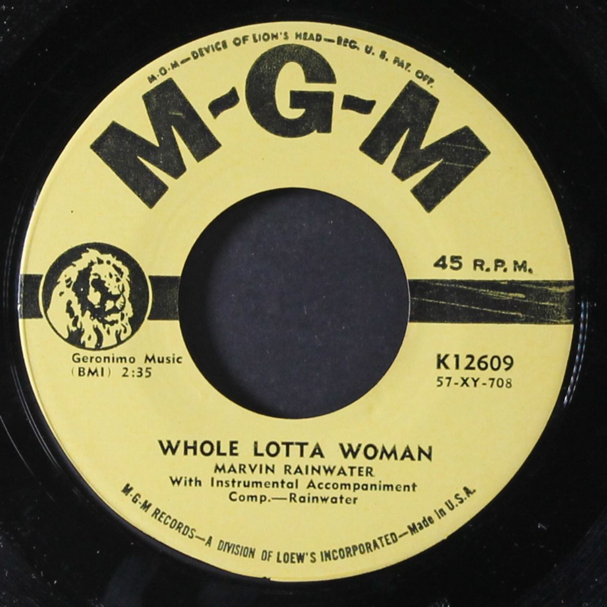 whole lotta woman / baby don't go by MARVIN RAINWATER