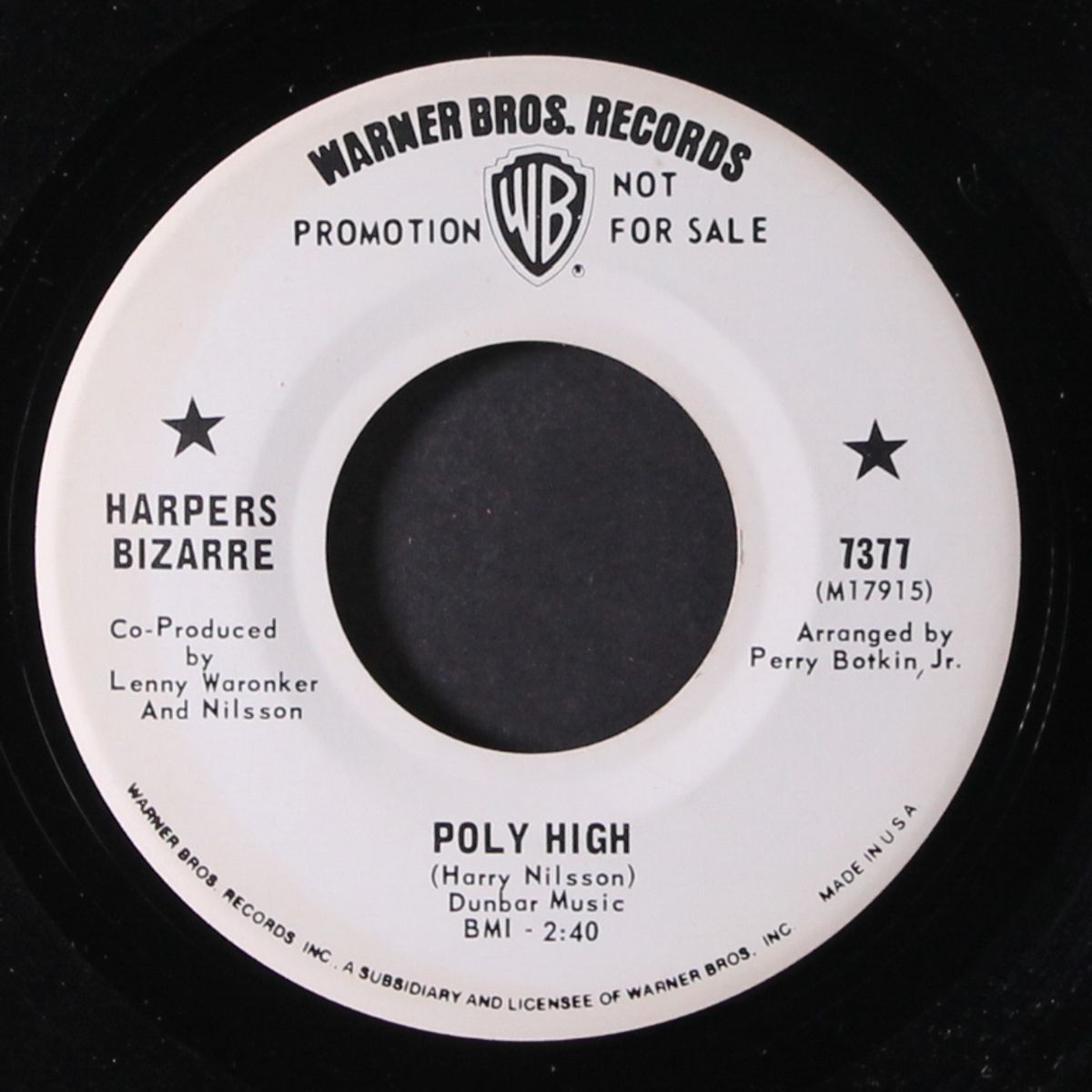 poly high / soft soundin' music by HARPERS BIZARRE