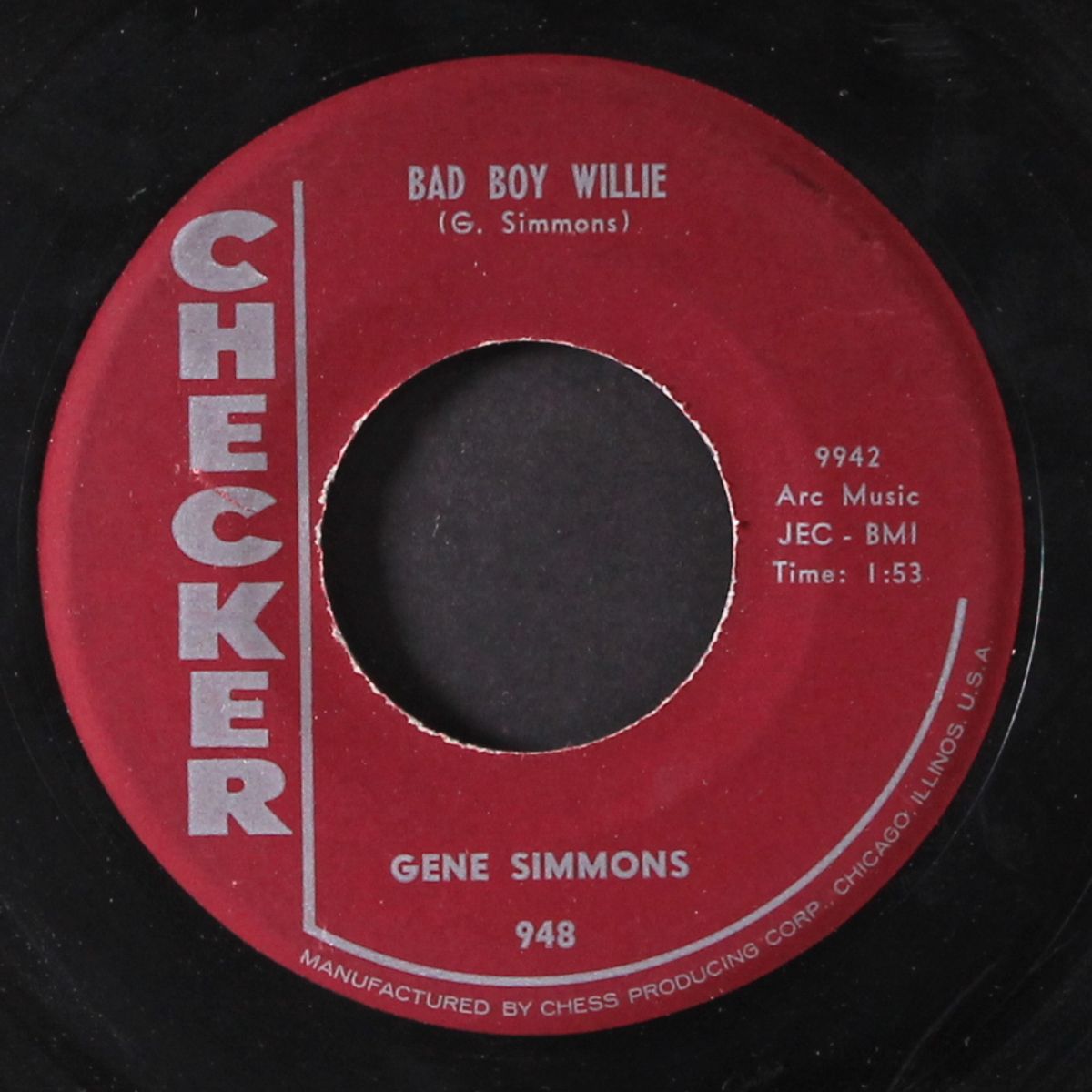 goin' back to memphis / bad boy willie by GENE SIMMONS