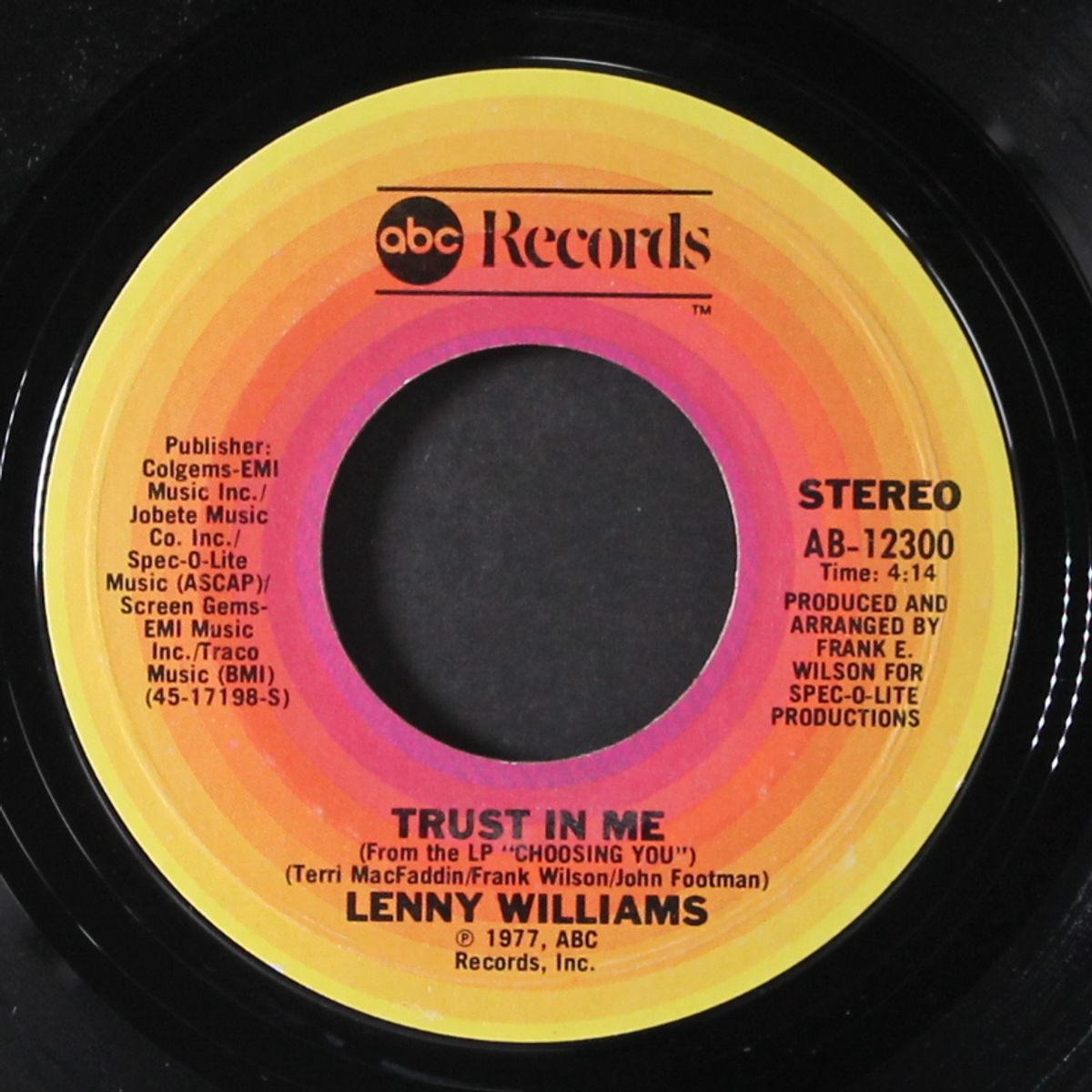 shoo doo fu fu ooh! / trust in me by LENNY WILLIAMS