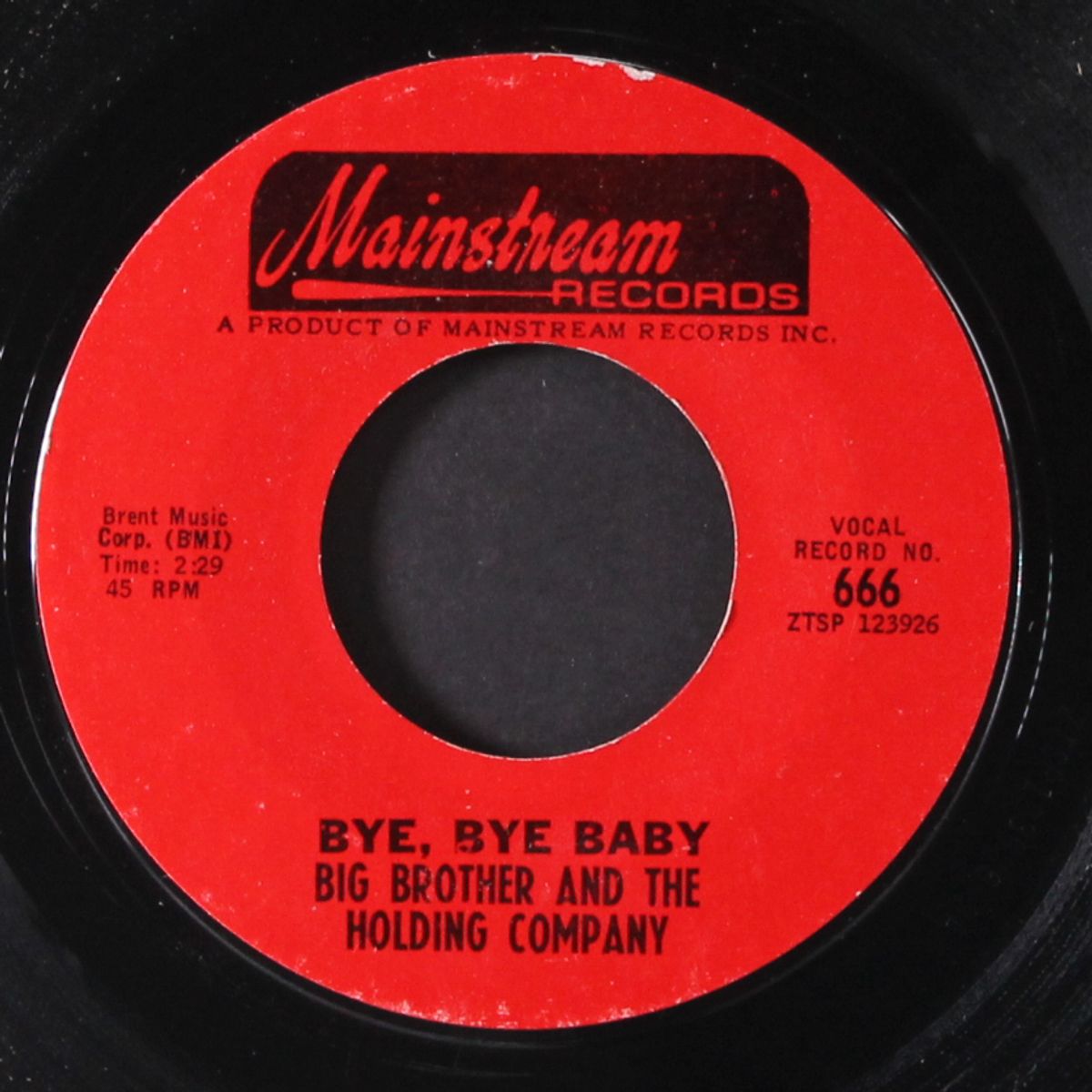 bye bye baby / intruder by BIG BROTHER & THE HOLDING COMPANY