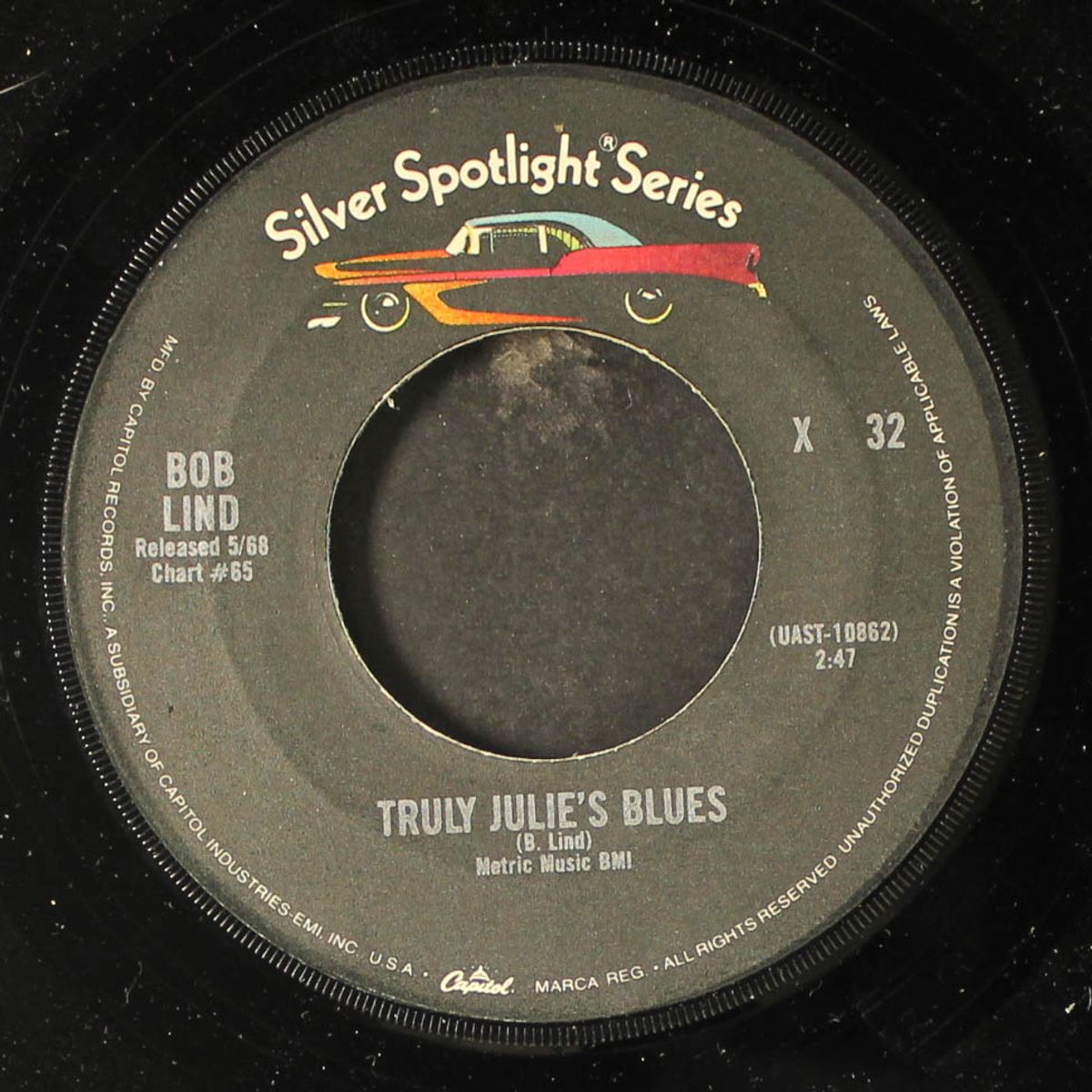 elusive butterfly / truly julie's blues by BOB LIND
