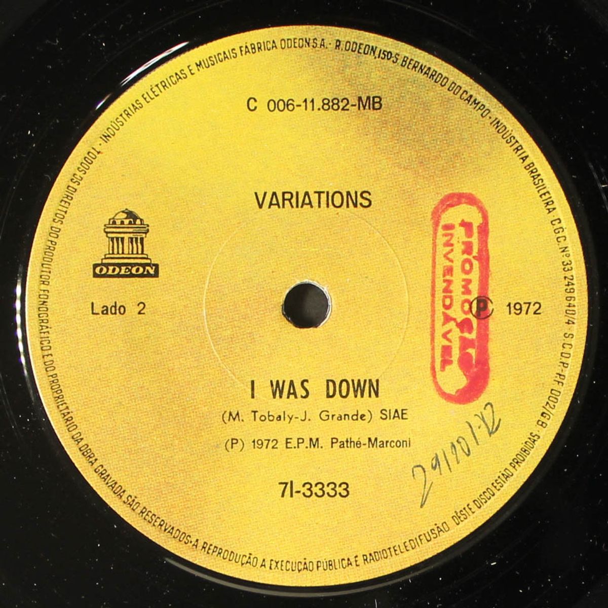 i was down / only you know and i know by VARIATIONS